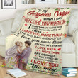Valentine'S Day Blanket Gifts For Her To My Gorgeous Wife I Love You More Than Cozy Fleece Blanket, Sherpa Blanket