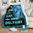 Just A Girl Who Loves Dolphins Xa1802482Cl Fleece Blanket