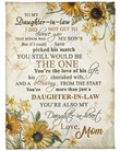 My Daughter In Law You Are His Cherished Wife Gs-Cl-Dt1403 Fleece Blanket