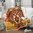 Ethnic Background With Owl Gs-Nt3001 Fleece Blanket