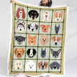 Dog Face Gs-Ld0709 Fleece Blanket