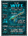 Caring For You Is My Job Sea Turtle Husband Gift For Wife Fleece Blanket
