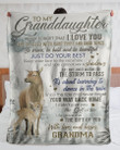 Enjoy The Ride Grandma Gift For Granddaughter Fleece Blanket Sherpa Blanket