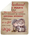Gift For Husband This Is A Man'S World Special Design Sherpa Blanket