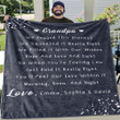 We Filled It With Our Wishes Gifts For Grandpa Grandchildren Name Custom Text Printed Fleece Blanket
