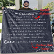 We Filled It With Our Wishes Gifts For Grandpa Grandchildren Name Custom Text Printed Fleece Blanket