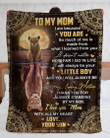 I Am Because You Are Yellow Mandala Design Lion Fleece Blanket Son Gift For Mama Sherpa Blanket
