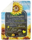 Sunflower Remember To Be Awesome Grandma Gift For Granddaughter Fleece Blanket Sherpa Blanket