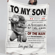 To My Son From Dad Fleece Blanket | Adult 60X80 Inch | Youth 45X60 Inch | Colorful | Bk2120