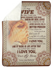 To My Wife From Husband Fleece Blanket | Adult 60X80 Inch | Youth 45X60 Inch | Colorful | Bk4908