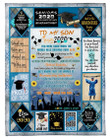 Mom And Dad To Son Fleece Blanket We Are So Proud Of You Class Of 2020 Fleece Blanket