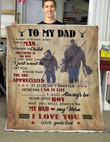 
	To My Dad From Son Blanket - Soldier Blanket - My Dad My Hero - Gift For Dad/ Father - Christmas, Birthday Gift