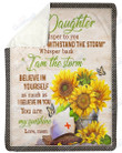 I Am The Storm To Daughter Yq2101113Cl Fleece Blanket