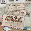 
	To My Son From Mom Blanket - Hockey Player You Are Today- Gift For Son - Christmas, Birthday Gift