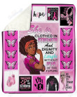Breast Cancer Fighter Hope Love Faith Yq2101574Cl Fleece Blanket