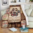 
	Dog Blanket Book Lovers Blanket - Just A Woman Who Loves Dogs And Books Fleece Blanket