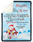 I Will Stay Here Forever For You To Daughter Yq2101080Cl Fleece Blanket