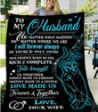 
	To My Husband Blanket - Gift For Husband - Gift For Anniversary, Birthday, Christmas, Valentine Day - I Will Forever Always Be Yours & Only Yours Fleece Blanket