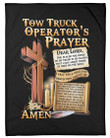 Tow Truck Operator'S Prayer Amen Fleece Blanket
