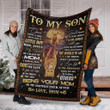 Lion To My Son Once Upon A Time There Was A Little Boy Yw1201525Cl Fleece Blanket