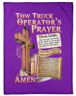 Tow Truck Operator'S Prayer Amen Fleece Blanket