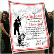Ddusab1013 To My Husband Fishing Fleece Blanket – Made In Usa