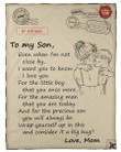 To My Son Even When I'M Not Close By Fleece Blanket