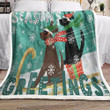 Christmas Dog Sherpa Fleece Blanket Rrpf