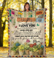 To My Daughter I Love You Yw0701523Cl Fleece Blanket