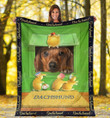 Dachshund Finding Mouses Yw0701389Cl Fleece Blanket