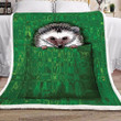 Hedgehog Sherpa Fleece Blanket Komy