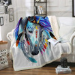 Tribal Horse Gs-Cl-Kc0707 Fleece Blanket