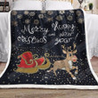 Deer Snowflake Christmas Xa0501544Cl Fleece Blanket