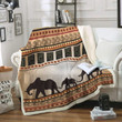 Elephant Sherpa Fleece Blanket Koym