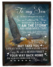 Never Forget Your Way Back Home To Son Th3012325Cl Fleece Blanket