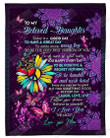 Purple Butterfly Peace Gift For Daughter Th3012405Cl Fleece Blanket