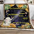 To My Granddaughter Elephant You Are My Sunshine Gs-Cl-Ld3112 Fleece Blanket