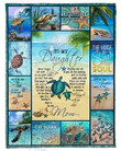 To My Daughter You Are My Whole Sky Gs-Cl-Dt1603 Fleece Blanket