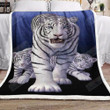 White Tigers Gs-Cl-Kc2406 Fleece Blanket