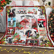 Have Yourself A Merry Little Christmas Cow Gs-Cl-Ld3112 Fleece Blanket