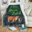 Cat Moon And Back Gs-Cl-Ml2004 Fleece Blanket