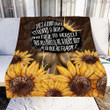 Black Girl Sunflower Strong And Bold Not As Fragile Gs-Kl0508Hy Fleece Blanket