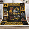 Black Woman Xa0602453Cl Fleece Blanket