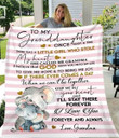 To My Granddaughter I Believe God Sent You Into My Life To Give Me Hope To Bring Me Joy Dt1409342Cl Fleece Blanket