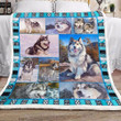 Alaskan Malamute Dog Xa0602441Cl Fleece Blanket