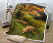 Sheep In Peace Afternoon Gs-Ld1111 Fleece Blanket