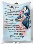 Gift For Son - From Mom - Fleece Blanket Bms015