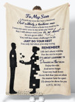 Gift For Son - From Mom - Fleece Blanket Bms030