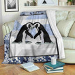 Penguin Lovely Couple Gs-Cl-Ml2504 Fleece Blanket