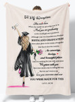 Gift For Daughter Senior 2021 - From Mom - Graduation Fleece Blanket Bmd011
